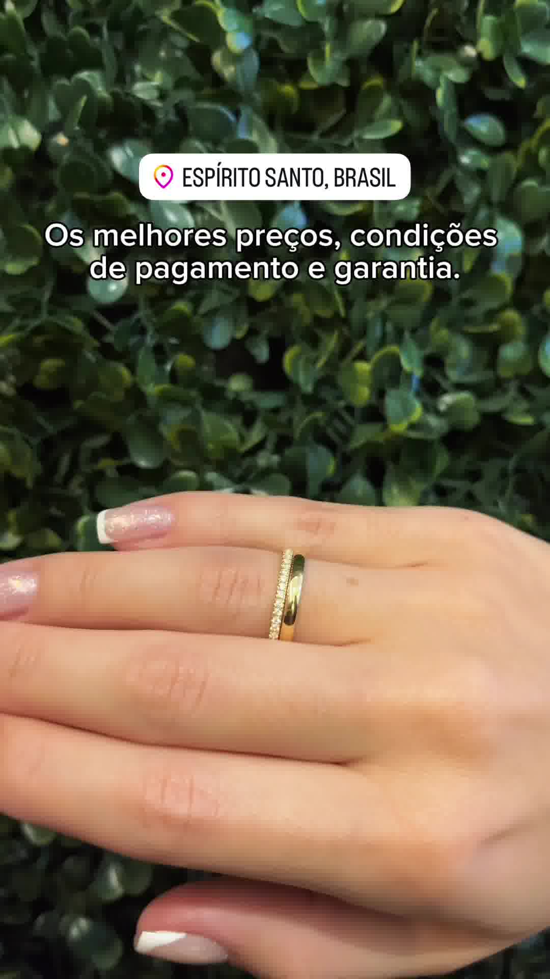 Criativo 2 — close de aliança